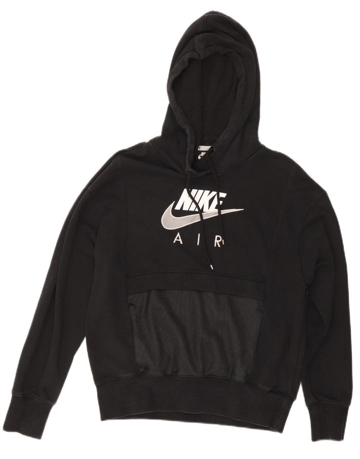 Damski sweter z kapturem NIKE Air Oversized Graphic UK 6 XS, czarny, bawełniany