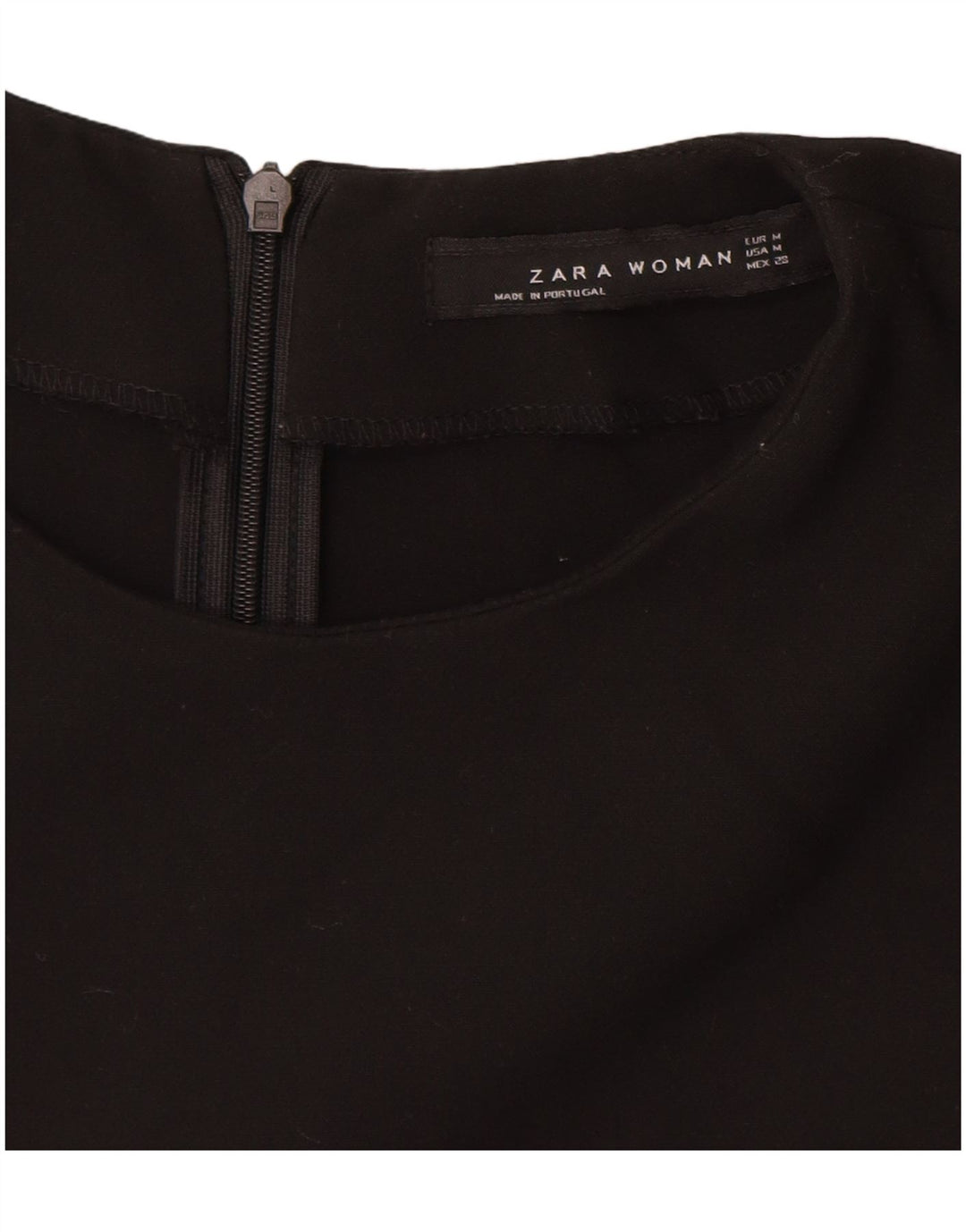 Damska sukienka płaszczowa bez rękawów ZARA UK 12, średnia czarna