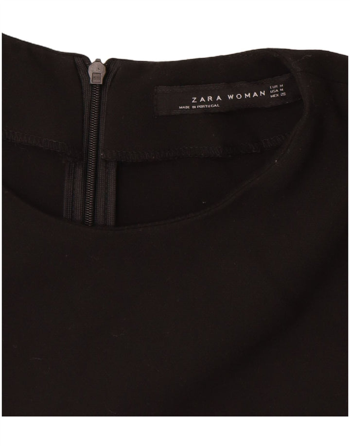 Damska sukienka płaszczowa bez rękawów ZARA UK 12, średnia czarna