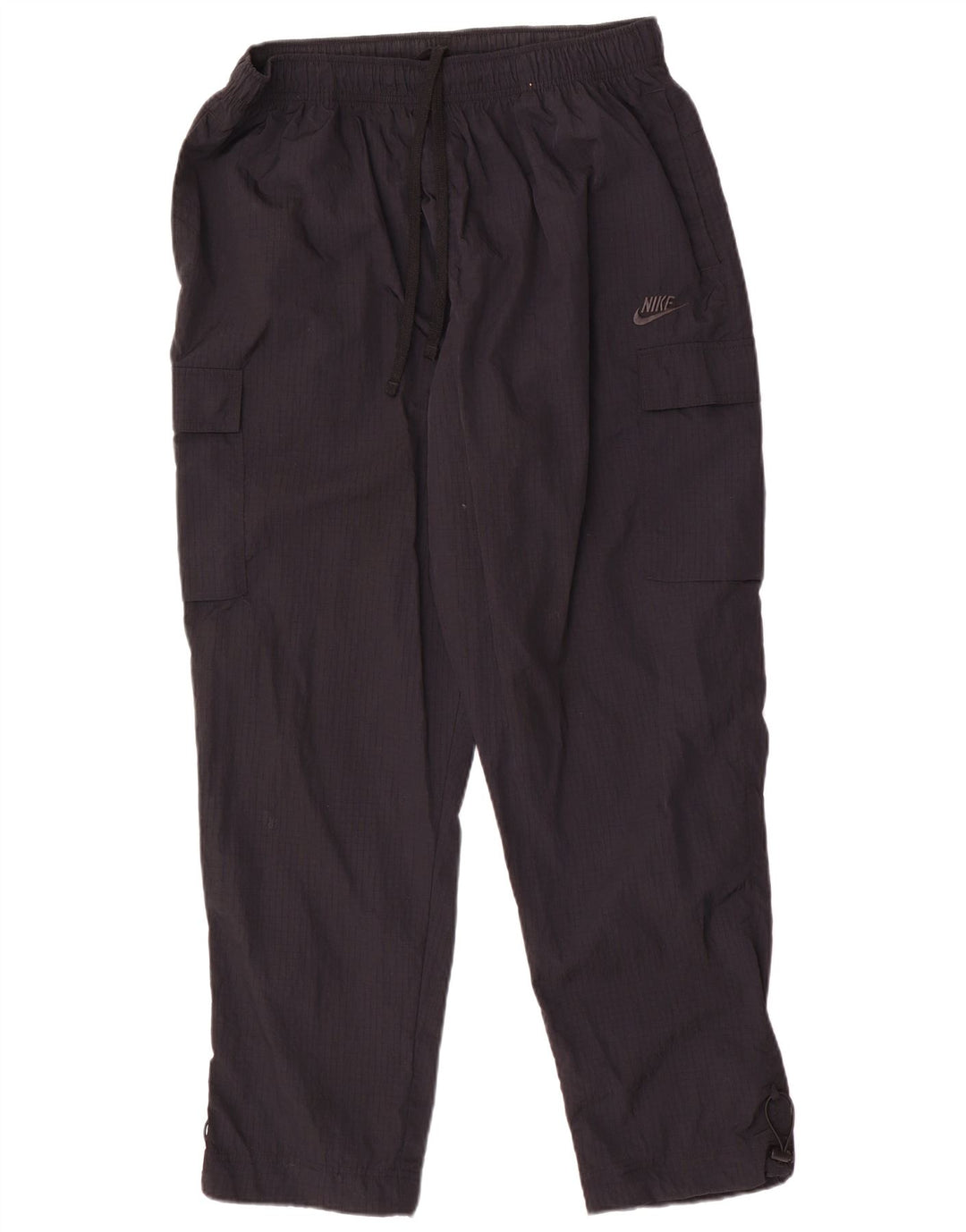 Męskie spodnie dresowe Nike Cargo XL w czarną kratkę, nylon