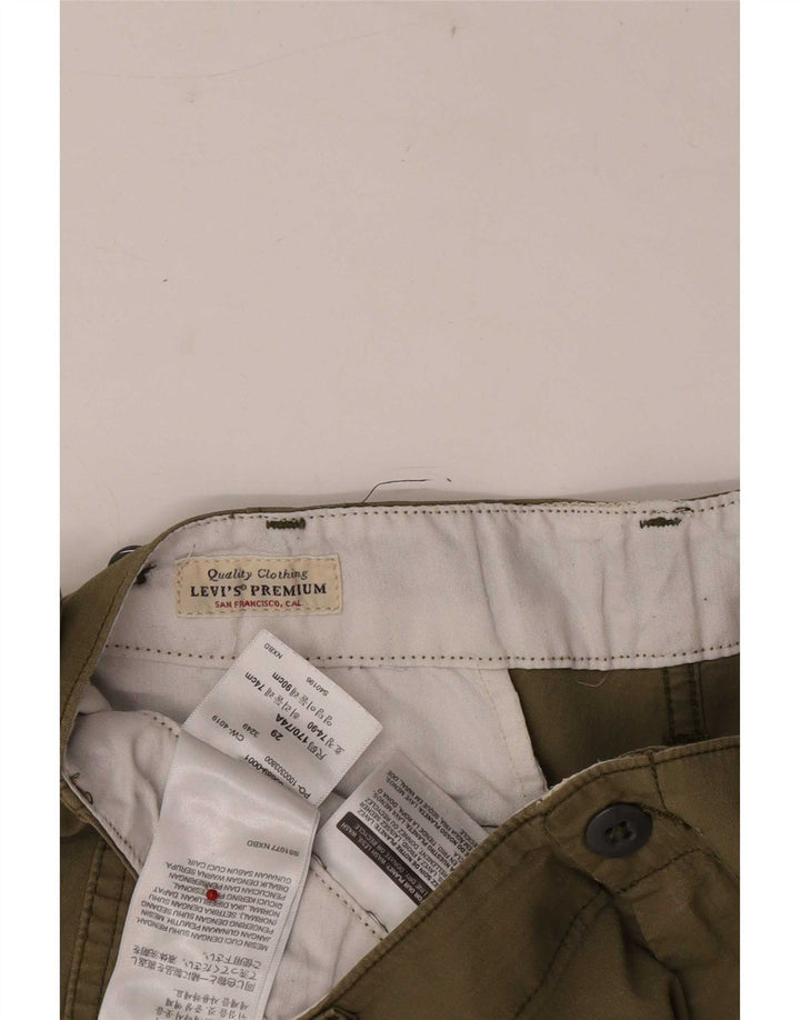 Męskie szorty cargo Levi's W29, średnia bawełna khaki
