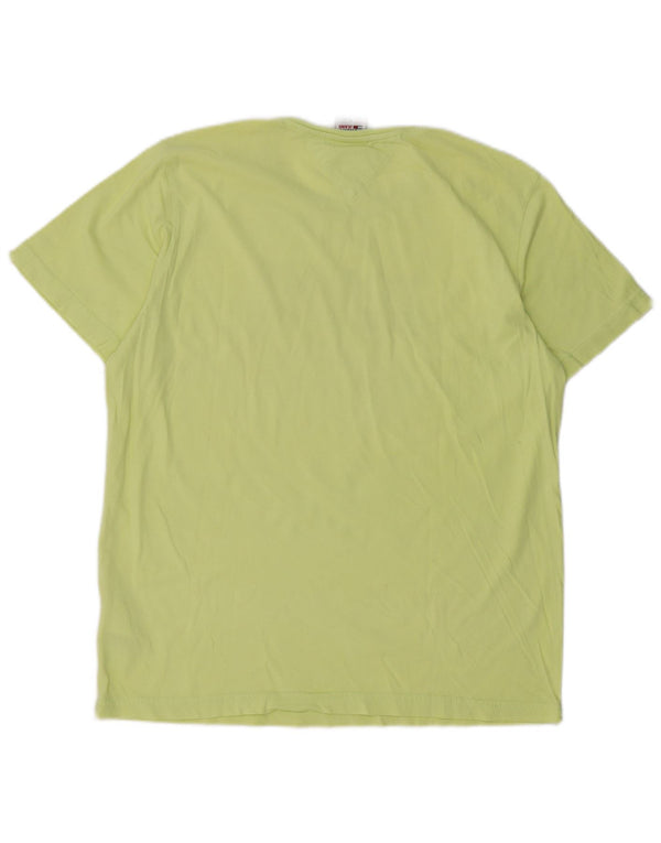 Męski T-shirt z grafiką Tommy Hilfiger, duży, zielony, bawełniany