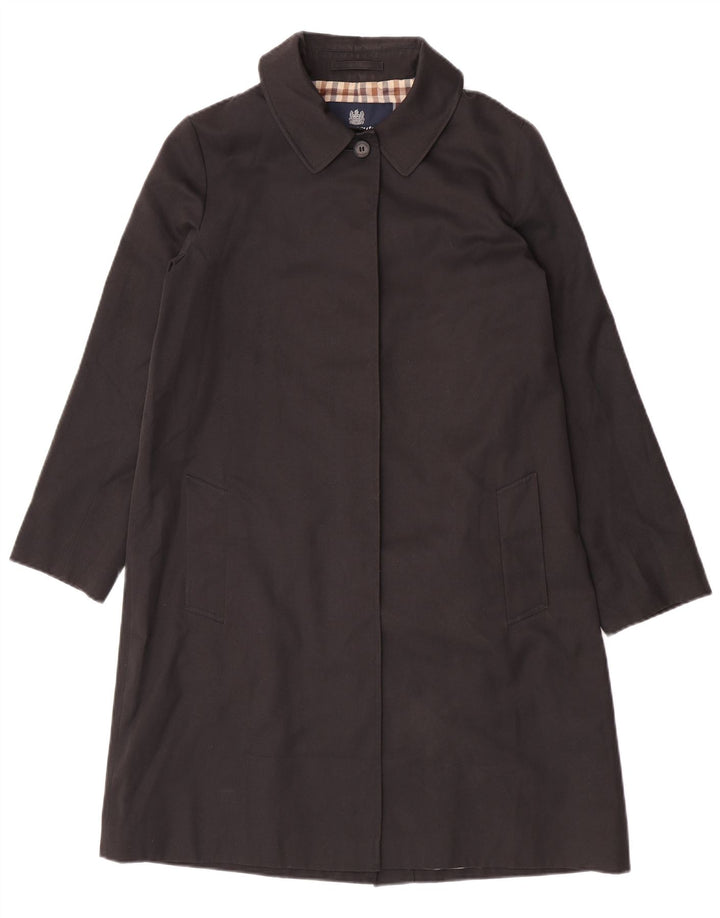 Płaszcz damski Aquascutum UK 14, duży, czarny poliester