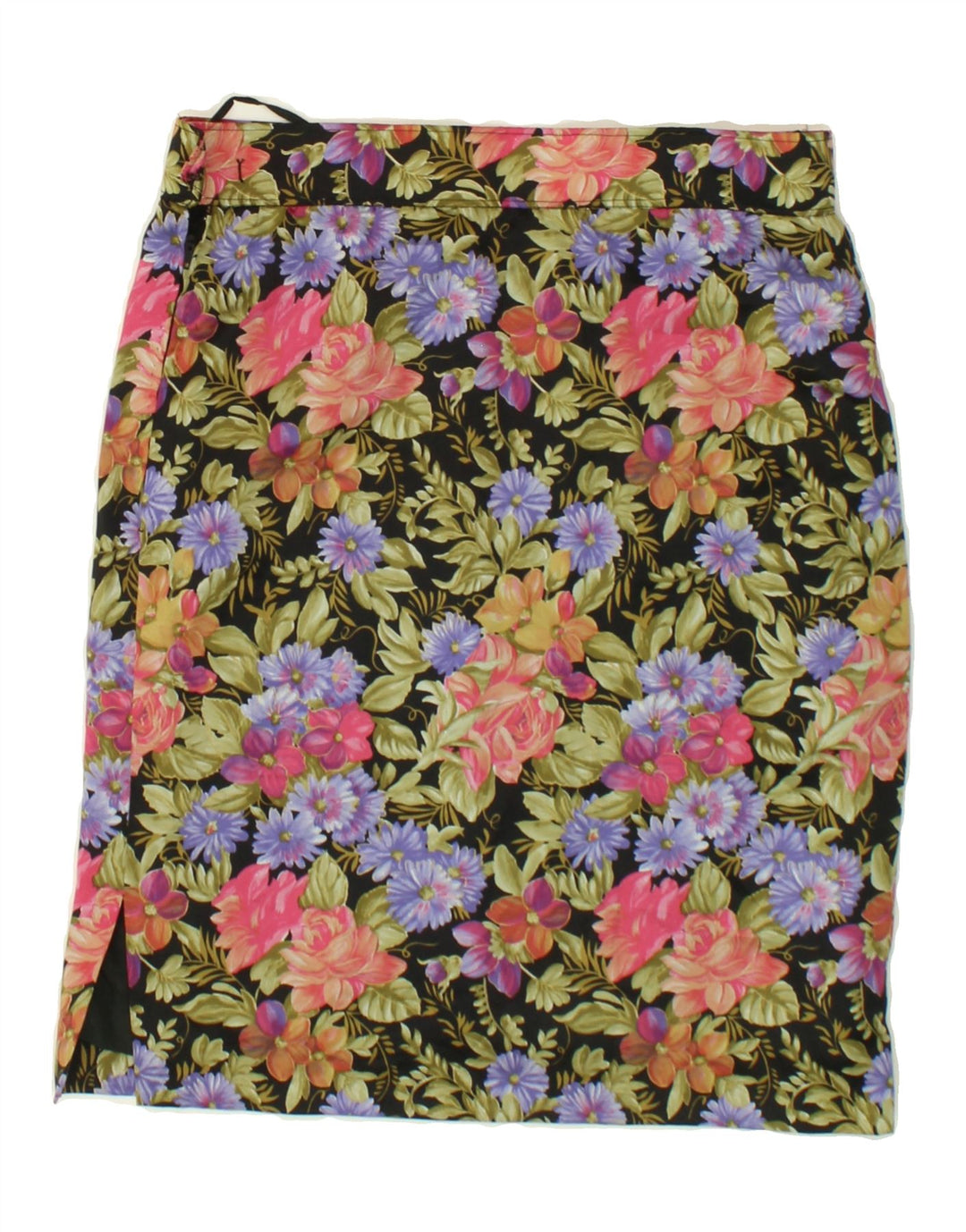 VINTAGE Womens Straight Skirt W28 Medium  Multicoloured Floral Vintage Vintage and Second-Hand Vintage from Messina Hembry 