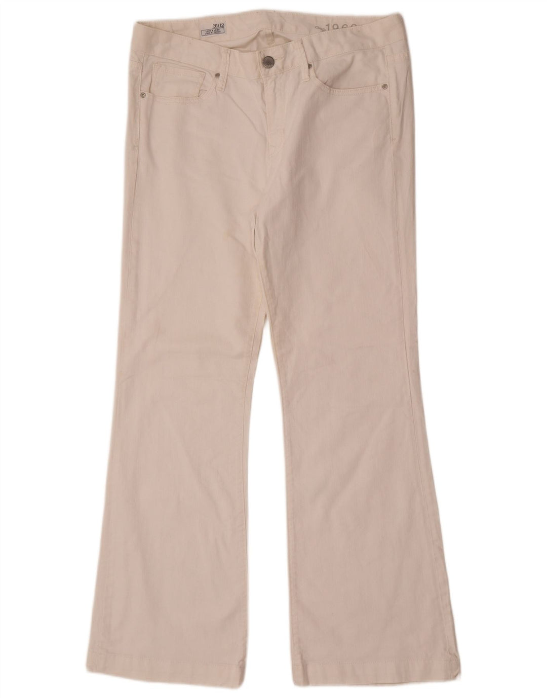 Jeansy damskie Gap Bootcut US 12 Large W31 L31 Biała bawełna
