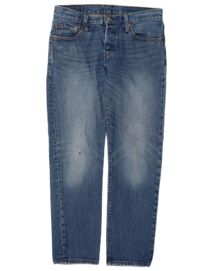 Damskie jeansy Levi's 501 Straight W26 L28 Niebieskie bawełniane