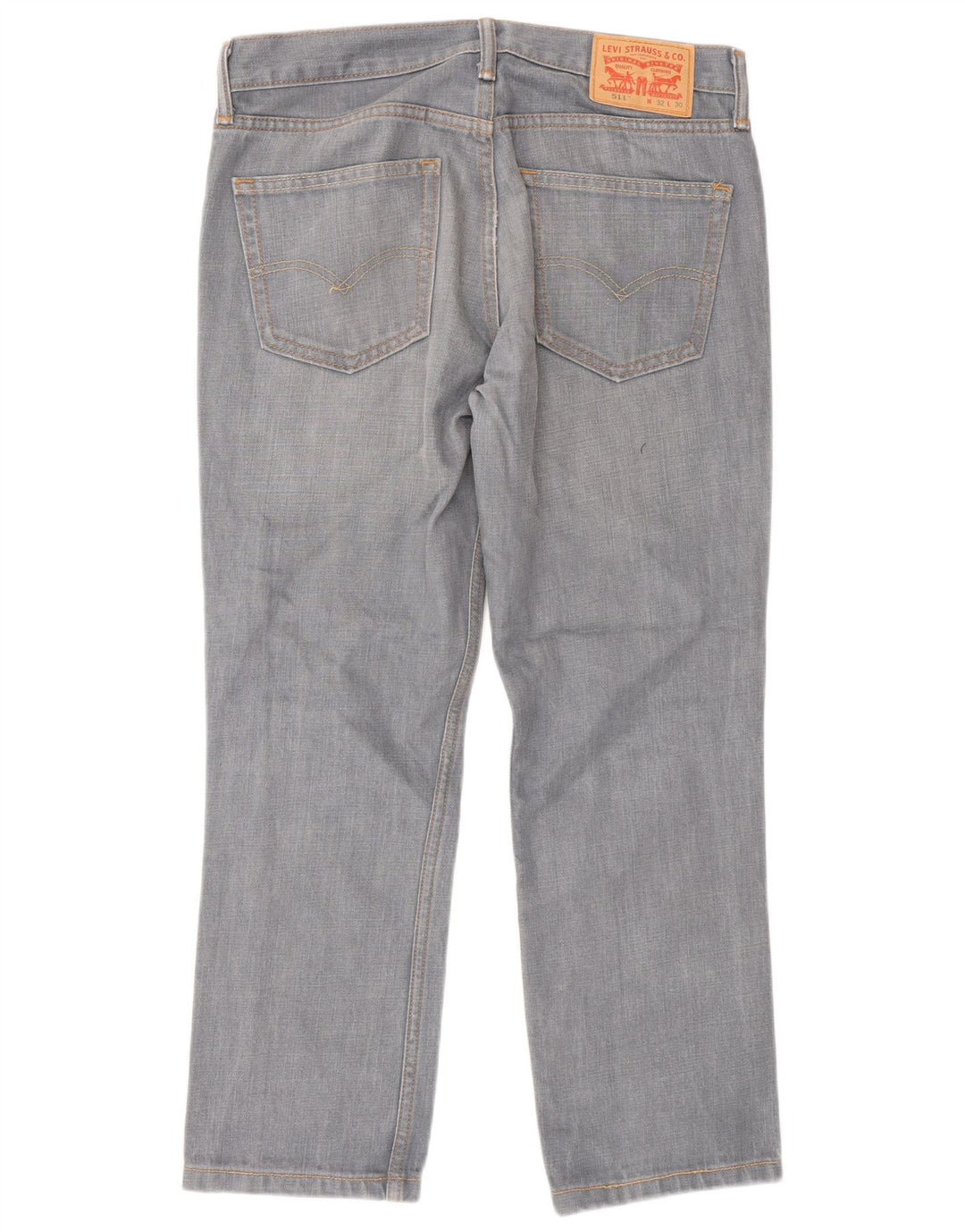 Męskie jeansy Levi's 511 Tapered W32 L30 Szara bawełna