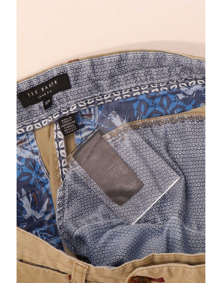 Męskie spodenki chino Ted Baker W32, średnio beżowe, bawełniane