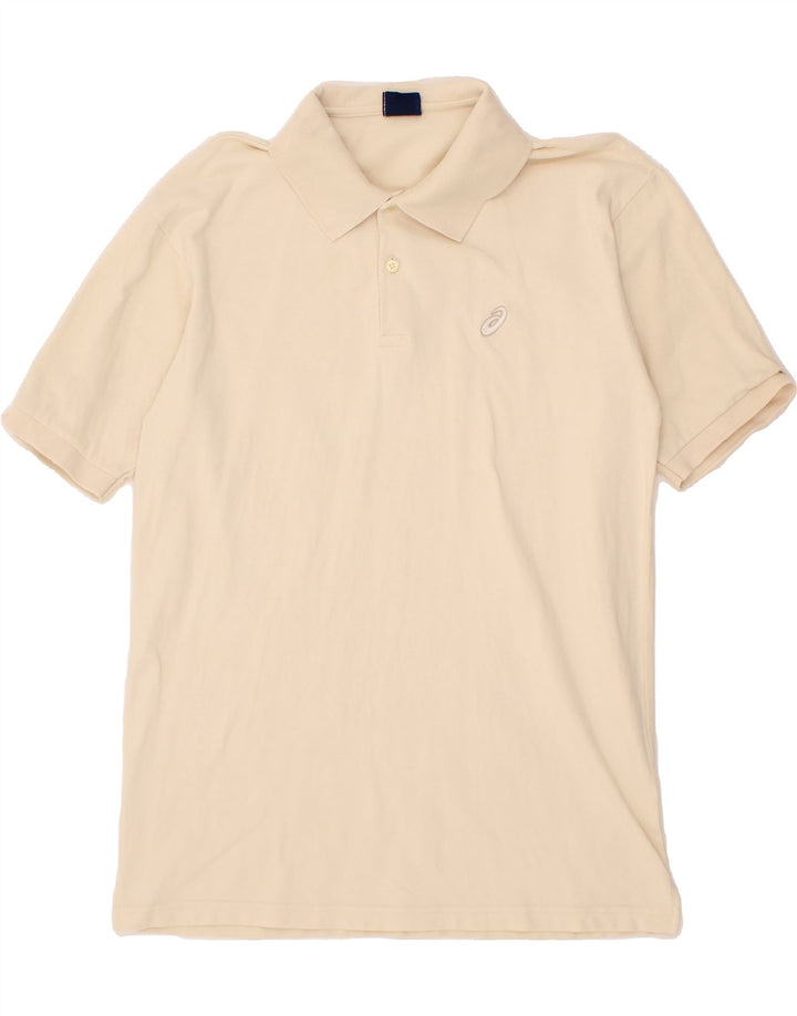 ASICS Mens Polo Shirt Large Yellow Cotton Vintage Asics and Second-Hand Asics from Messina Hembry 