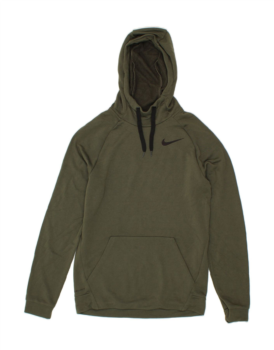NIKE Mens Dri Fit Hoodie Jumper Small Green Polyester Vintage Nike and Second-Hand Nike from Messina Hembry 
