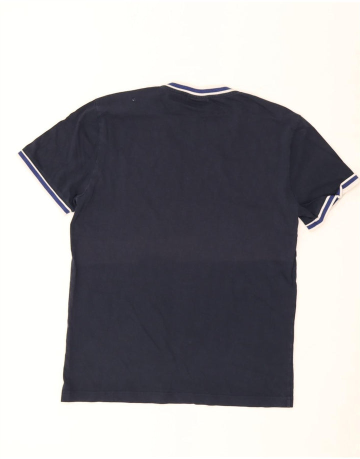 Męski T-shirt Calvin Klein, duży, granatowy w paski