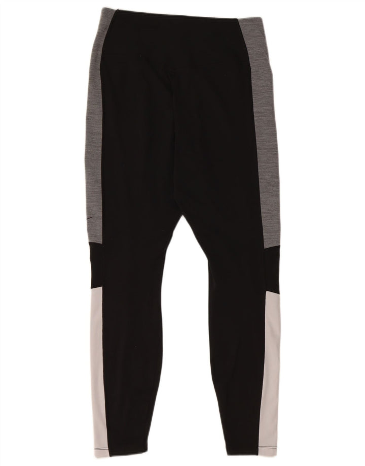 Damskie legginsy Nike Dri Fit UK 12, poliester w kolorze średniej czarnej kolorystyki