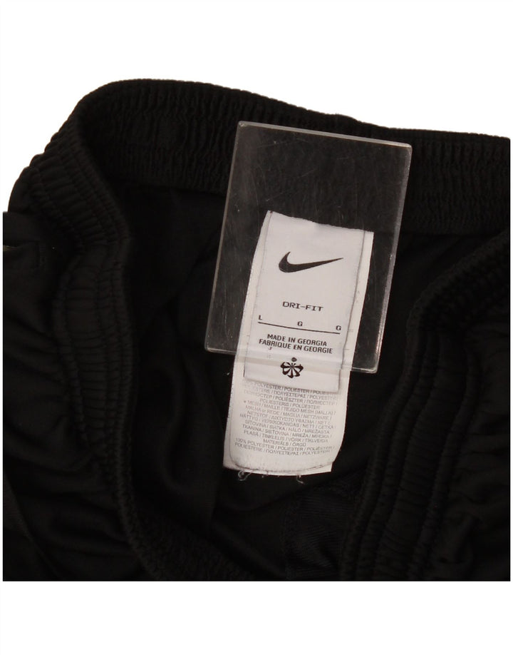 Męskie spodnie dresowe Nike Dri Fit, duże, czarne, poliestrowe