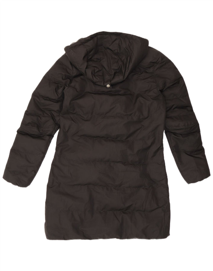 Damski ocieplany płaszcz z kapturem Helly Hansen UK 10, mały, czarny poliester