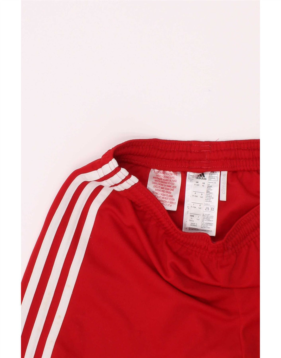 Chłopięce spodenki sportowe Adidas Climalite 9-10 lat, czerwony poliester