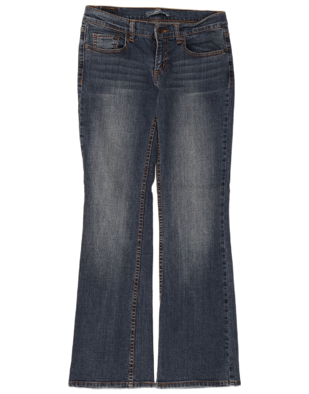 Damskie jeansy rozkloszowane Levi's US 7 Medium W30 L31 Niebieska bawełna