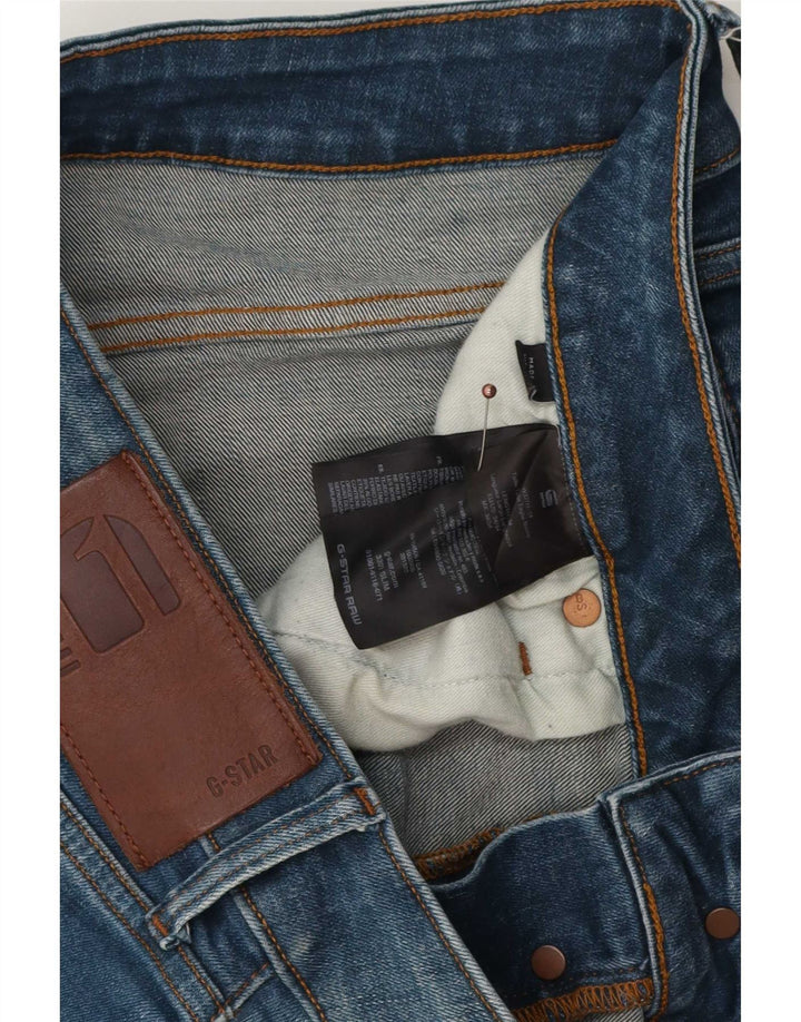 G-Star Męskie 3301 Slim Jeans W34 L34 Niebieska bawełna