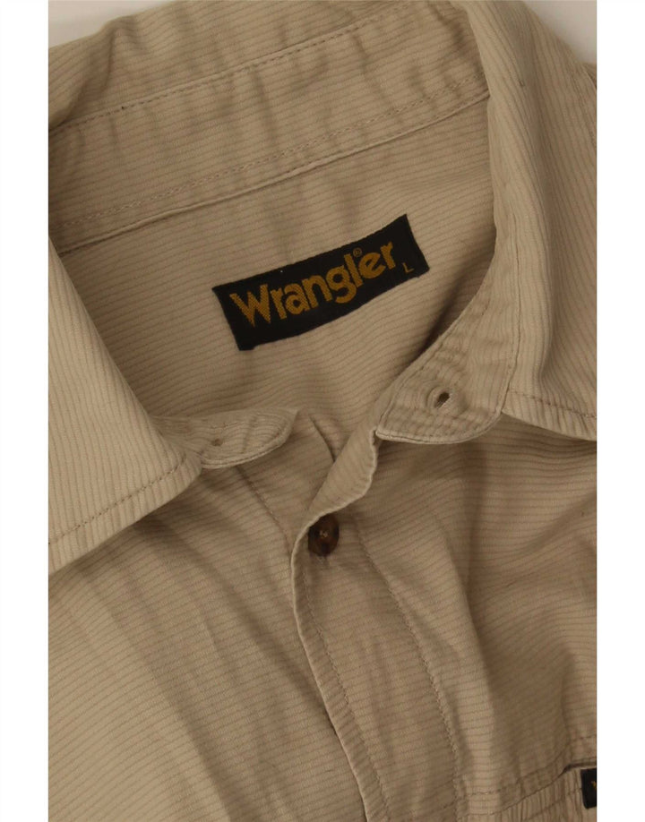 Koszula chłopięca Wrangler 14-15 lat, duża, beżowa w prążki