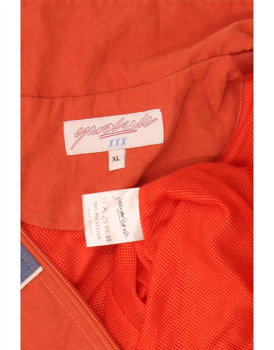 Męska kurtka dresowa Yardsale z grafiką XL, poliester w kolorze pomarańczowym