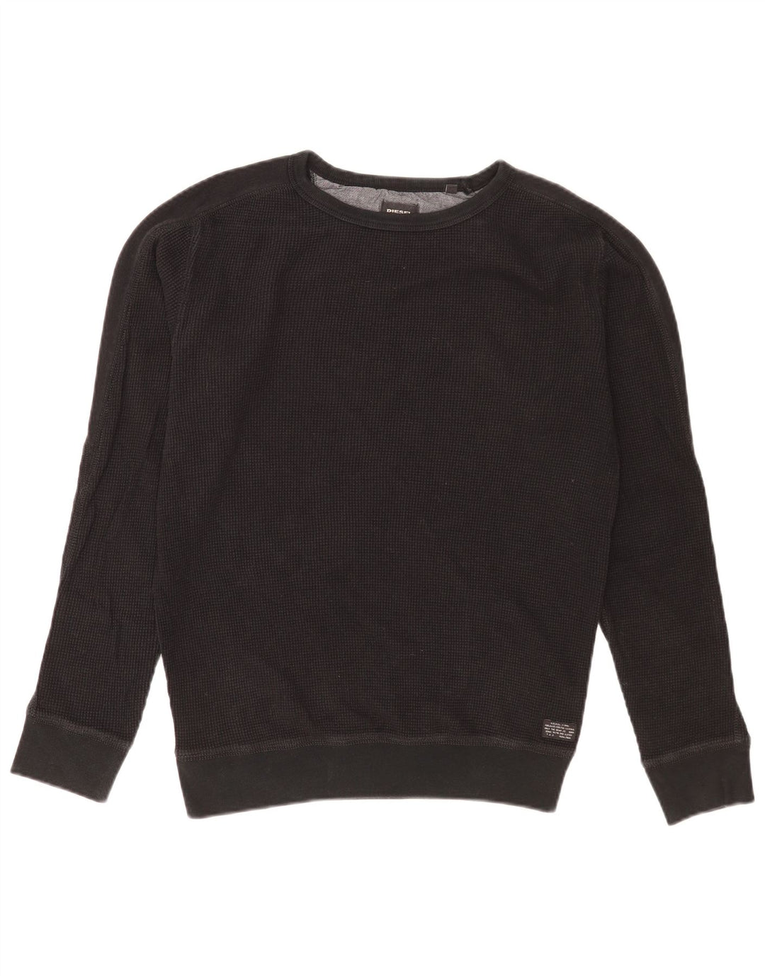 Bluza męska Diesel, średnia czarna, bawełniana