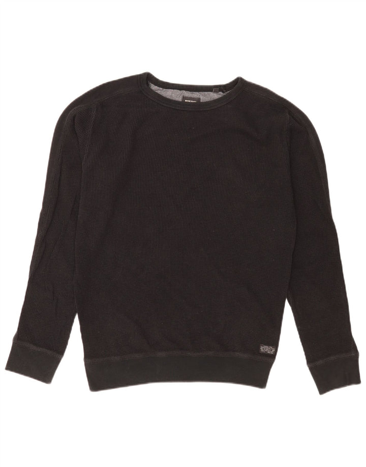 Bluza męska Diesel, średnia czarna, bawełniana