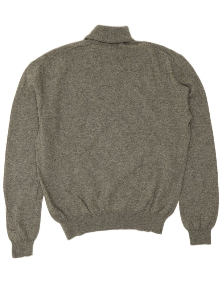 Polo Ralph Lauren Męski sweter z golfem, średnioszary, wełniany