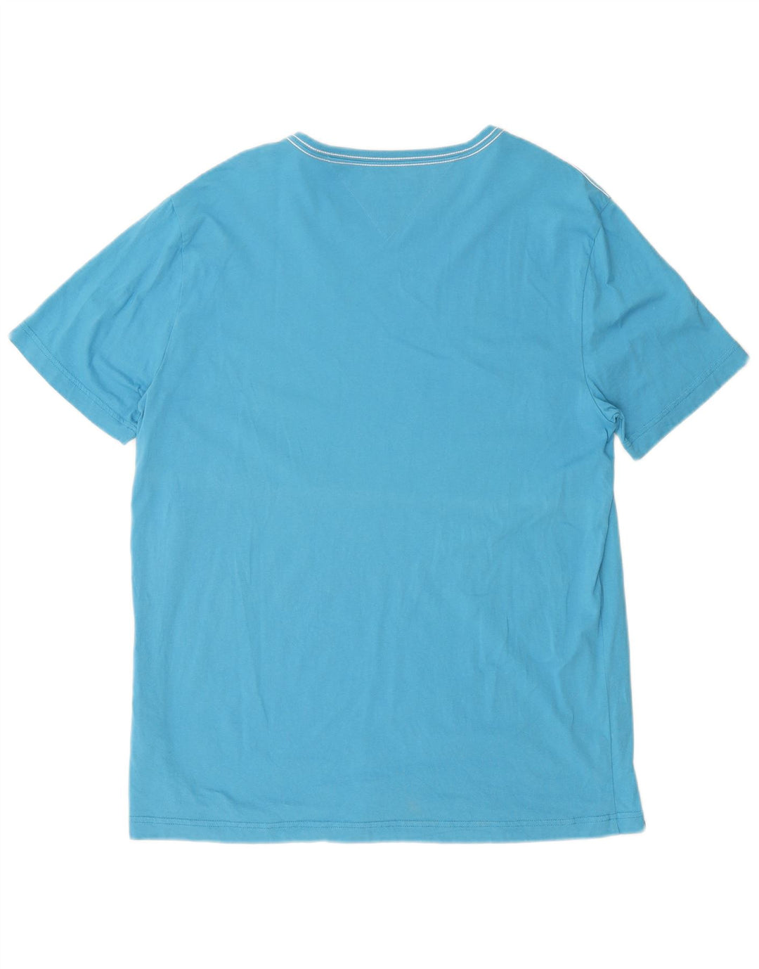 Męska koszulka z grafiką Tommy Hilfiger Top 2XL, niebieska bawełna