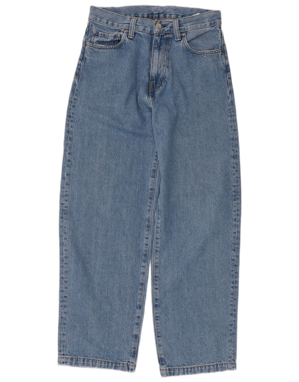 Damskie jeansy z wysokim stanem CARHARTT W27 L28 Niebieskie bawełniane