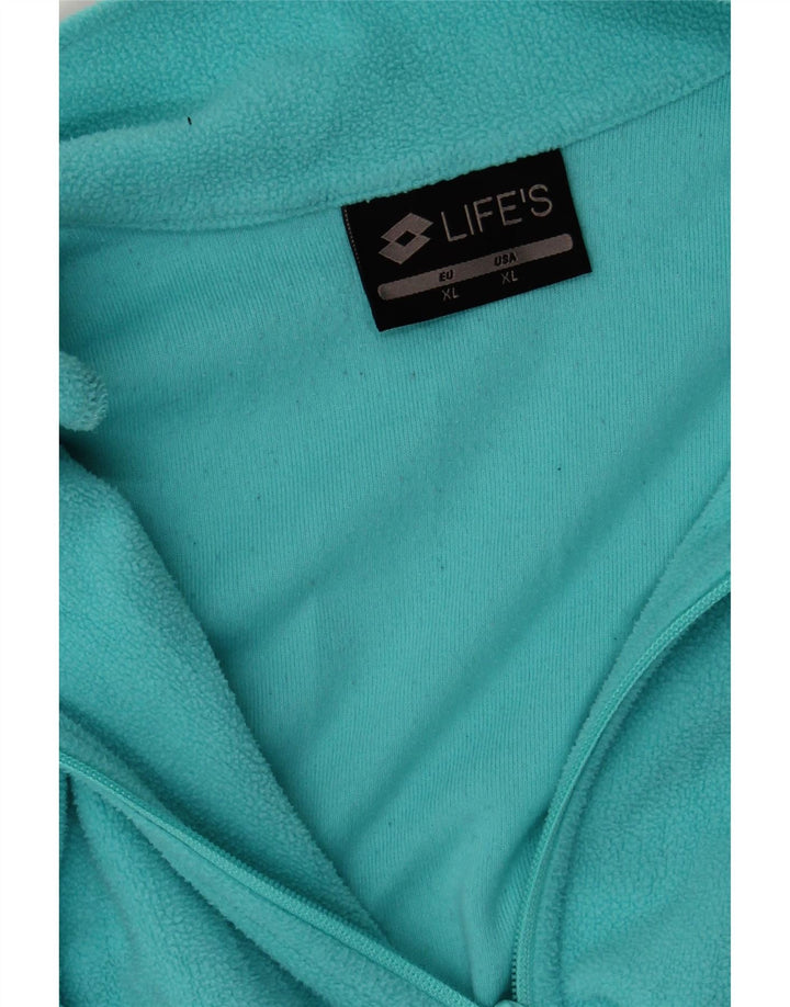 LOTTO Womens Fleece Jacket UK 18 XL Turquoise Vintage Lotto and Second-Hand Lotto from Messina Hembry 