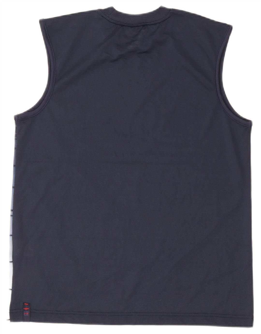 Męska kamizelka prześwitująca Umbro, poliester w średnie granatowe paski