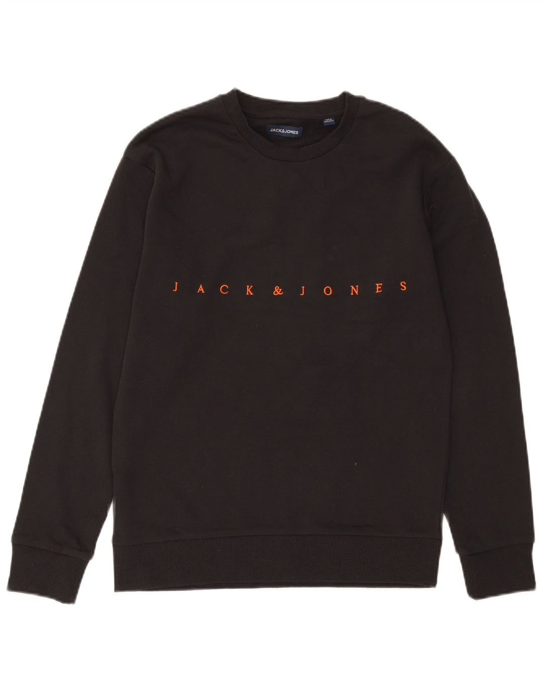 Męski sweter z grafiką Jack & Jones, średnioszary, bawełniany