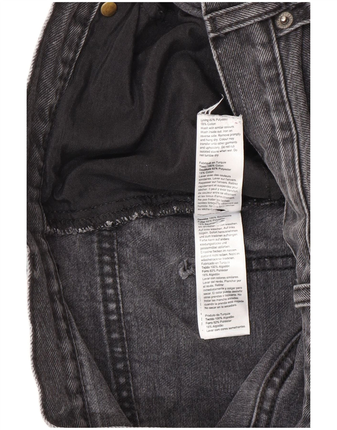Damskie luźne dżinsy Topshop W30 L32 Czarny poliester