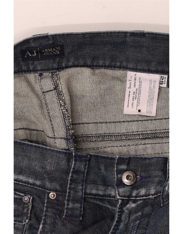 Męskie jeansy Bootcut Armani W29 L30 Niebieskie bawełniane