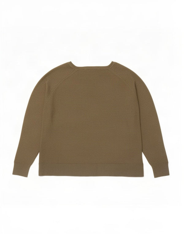 Damski sweter Zara z dekoltem w łódkę, UK 18 XL, wiskoza khaki
