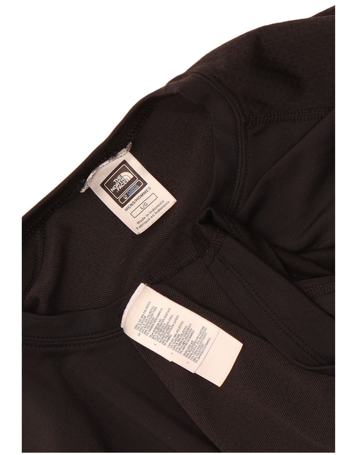 Męski T-shirt z grafiką The North Face, duży, czarny, poliestrowy