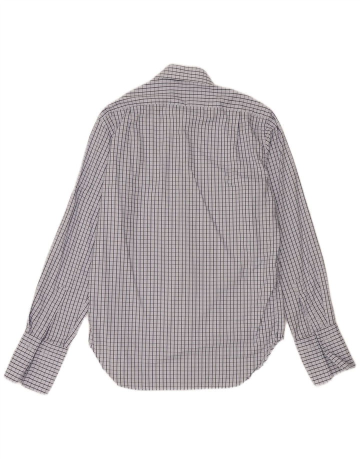 Męska koszula formalna Massimo Dutti rozmiar 41 16, duża, niebieska bawełniana krata