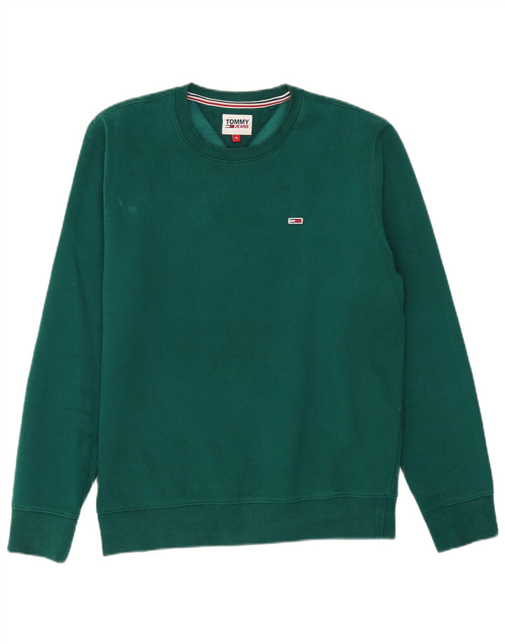 Męska bluza Tommy Hilfiger, średnia, zielona bawełna
