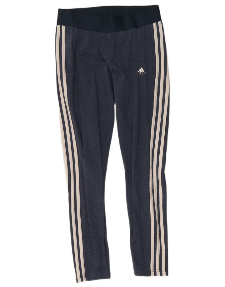 Legginsy damskie Adidas UK 12/14 Średni granatowy, bawełniany