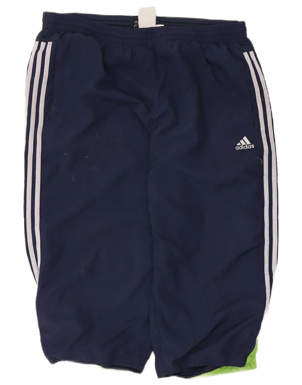 Adidas Męskie Bermudy Sportowe Spodenki XL W38 L19 Granatowy Poliester