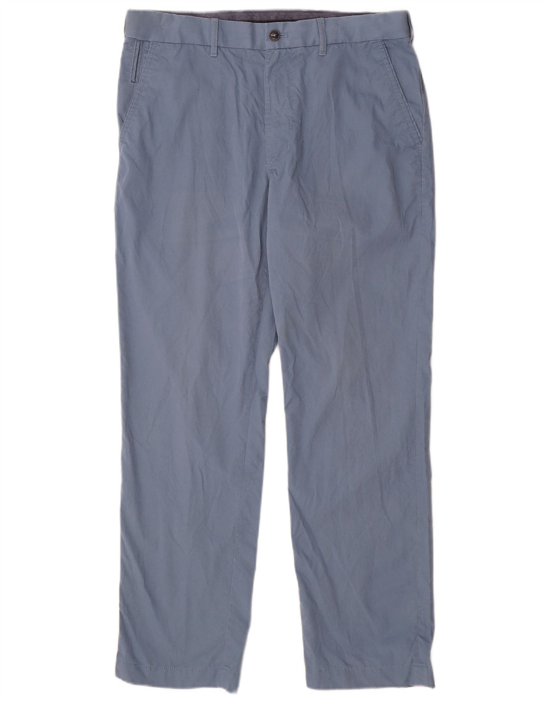 Marks & Spencer Męskie proste spodnie Chino W32 L29 Niebieskie bawełniane