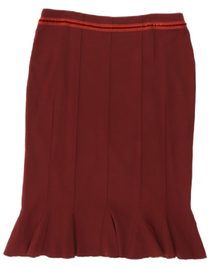 Spódnica damska Roberto Cavalli klasy syrenka IT 44 Medium W30 Burgundowa wełna
