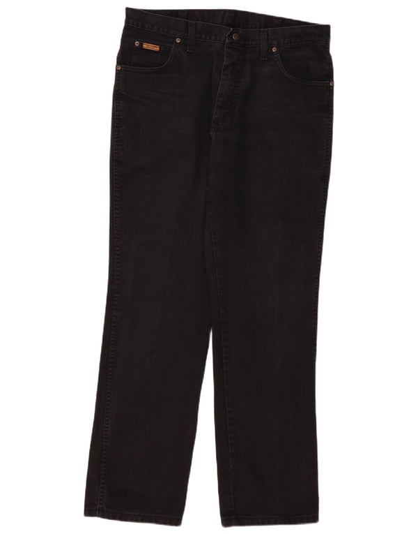 Męskie jeansy WRANGLER Texas Straight W36 L32, czarne, bawełniane