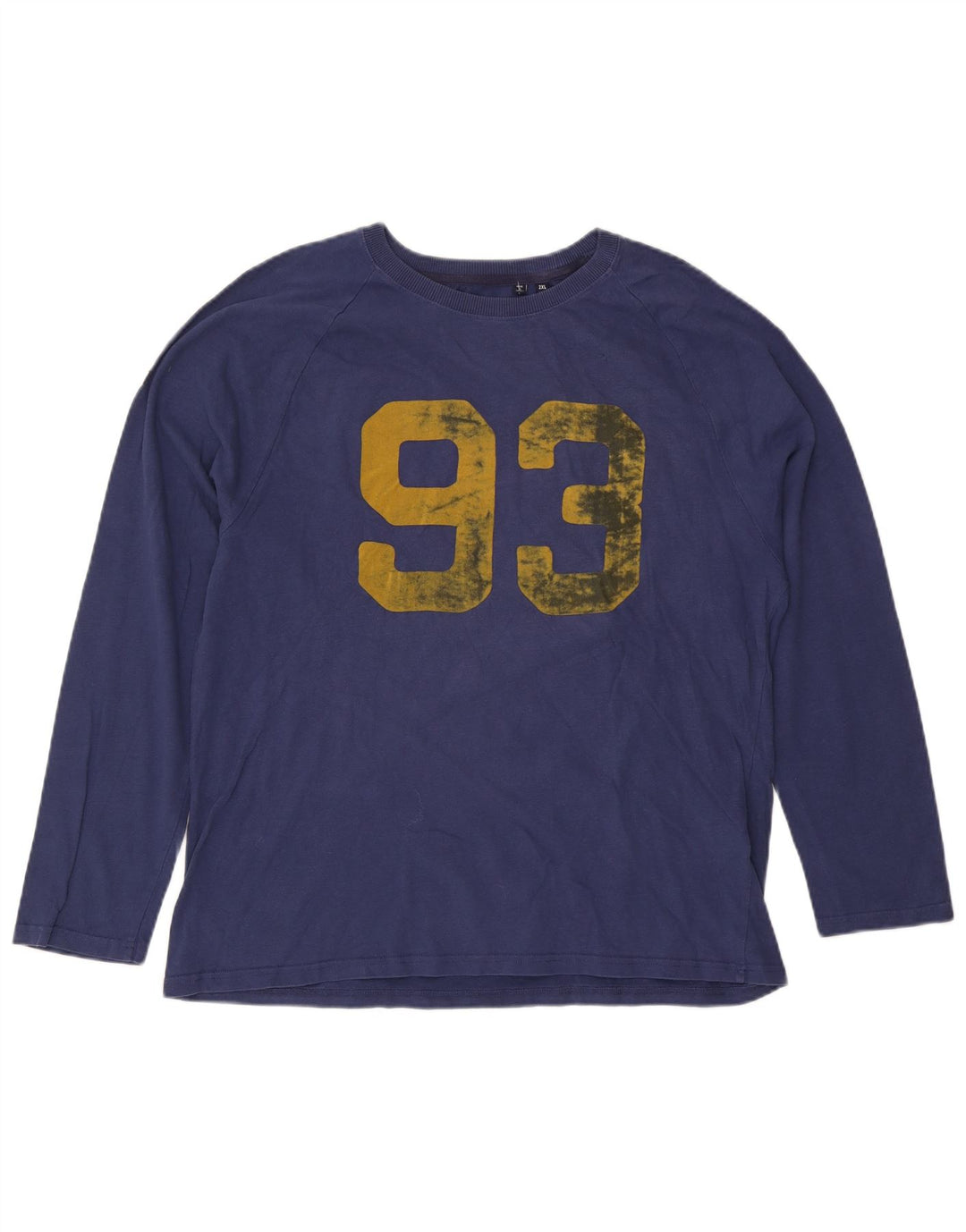 Męski top graficzny Superdry z długim rękawem, 2XL, granatowy, bawełniany