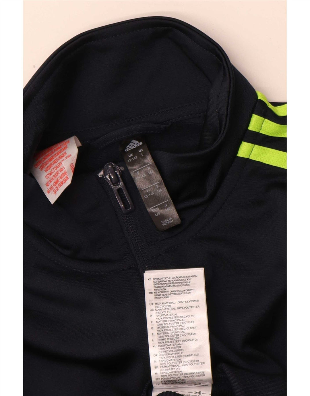 Adidas Chłopięca Kurtka Dresowa Aeroready Top 13-14 Lat Granatowa Poliester