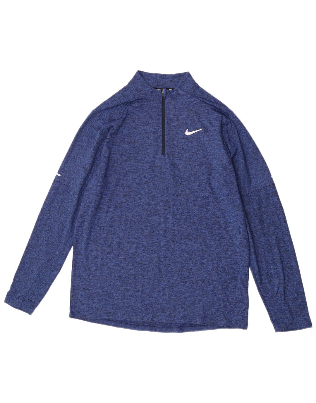 Męski dres Nike Dri Fit z zamkiem błyskawicznym na szyi, duży, niebieski nakrapiany