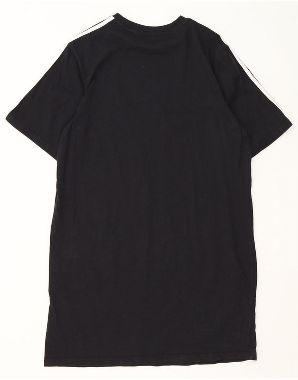 Damska sukienka T-shirt Adidas UK 12/14 Średnia czarna bawełna