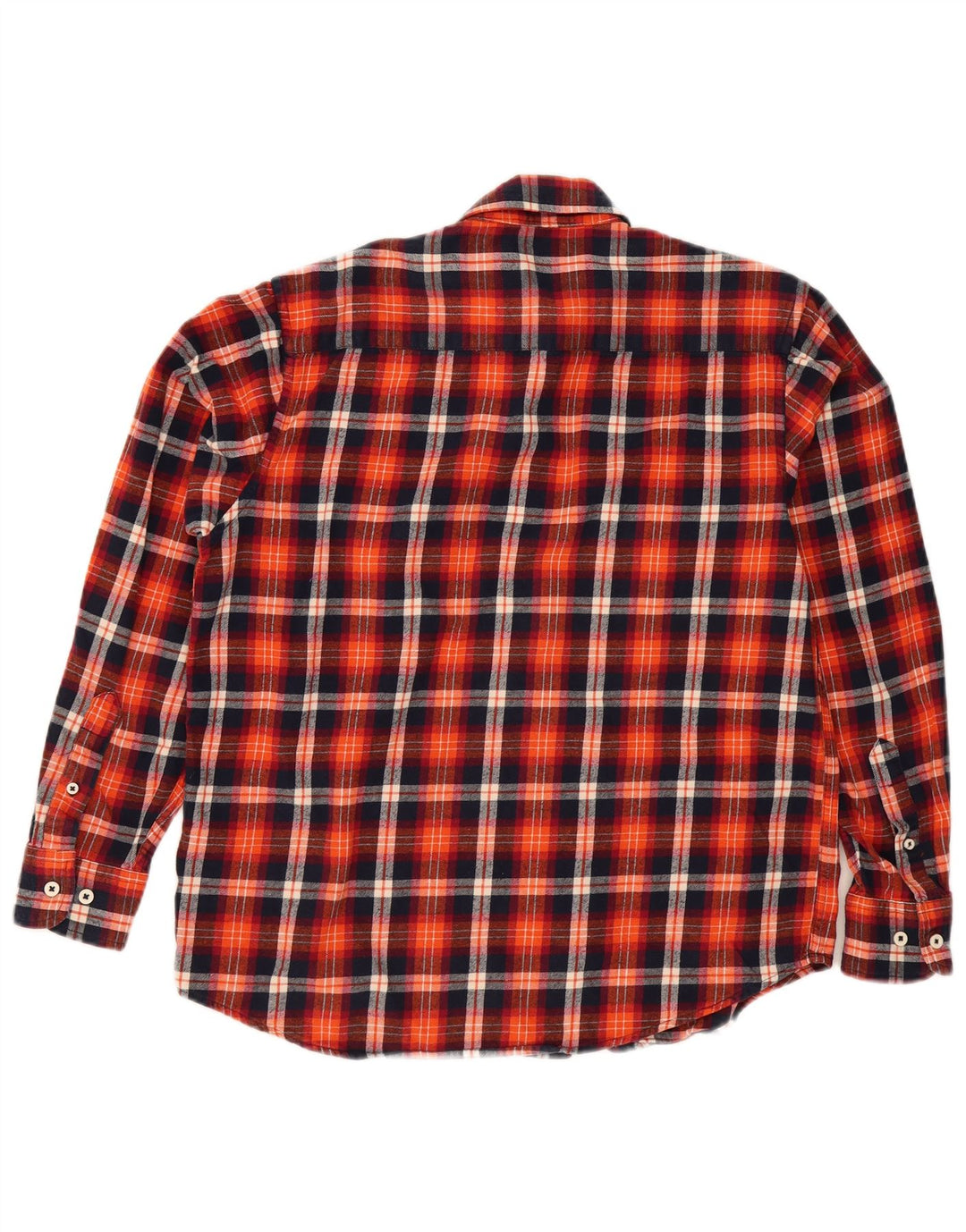 Vintage męska koszula flanelowa w dużą czerwoną kratę