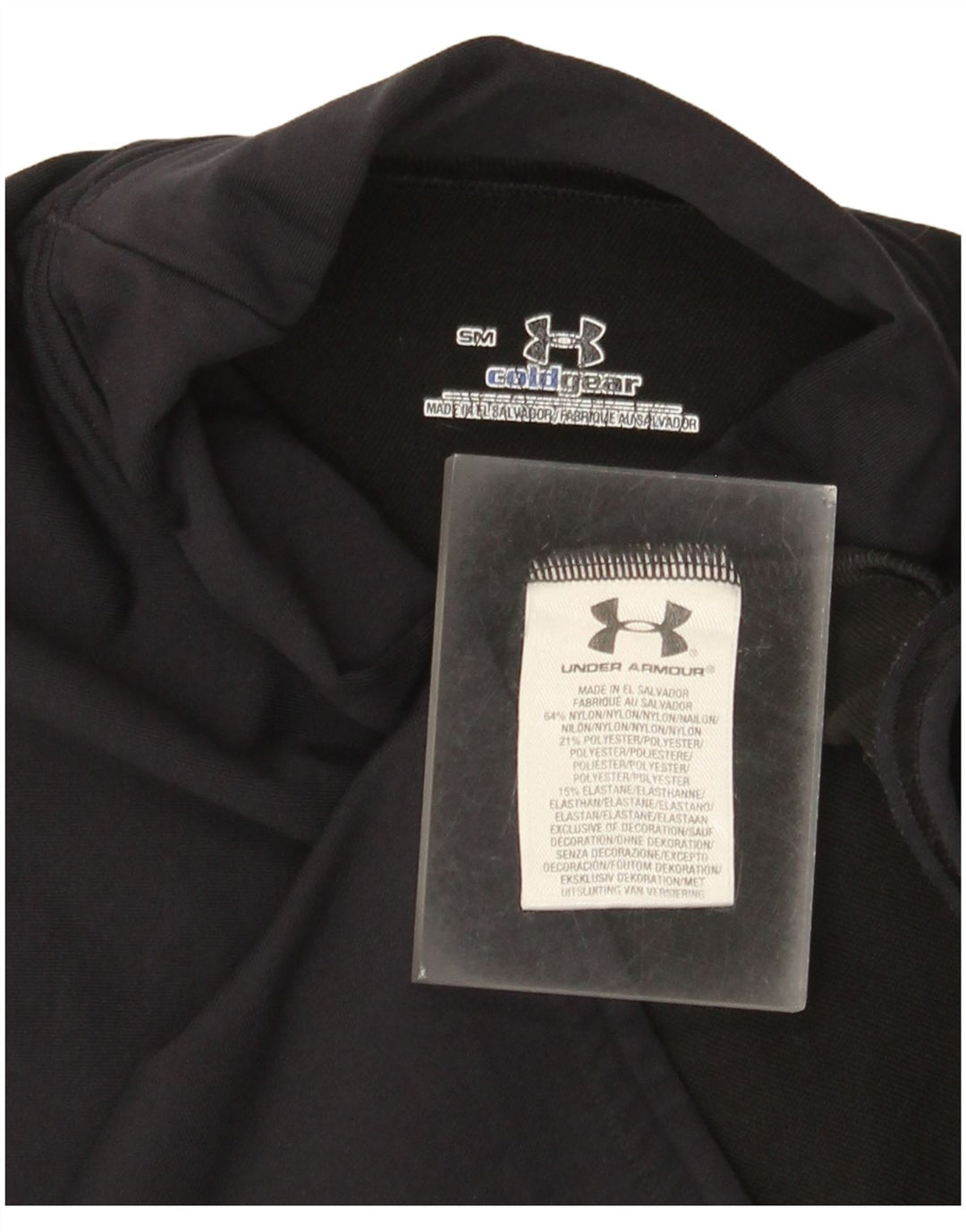 Damski top Under Armour Cold Gear z długim rękawem, UK 8, mały, czarny nylon
