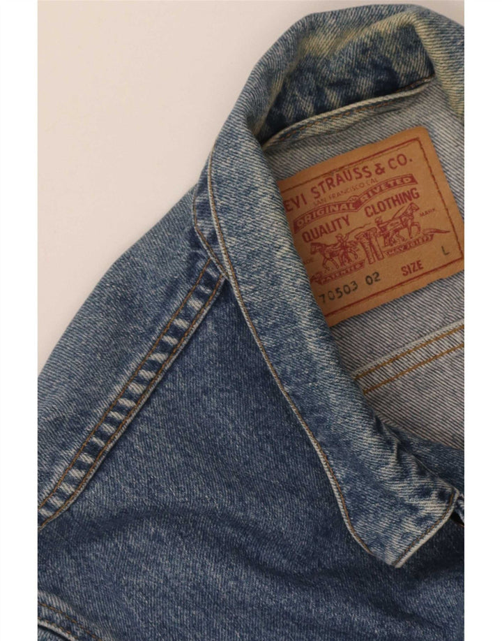 Męska kurtka dżinsowa Levi's UK 40, duża niebieska