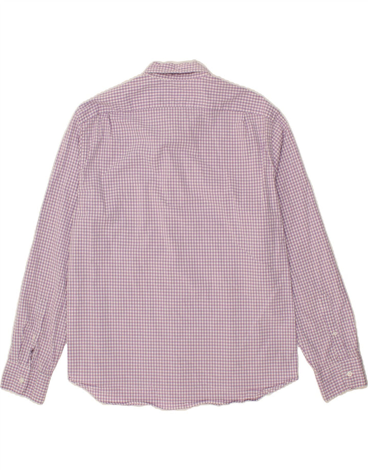 J. CREW Mens Flex Washed Slim Shirt XL Purple Gingham Cotton Vintage J. Crew and Second-Hand J. Crew from Messina Hembry 